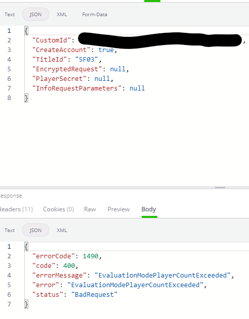 bron993's tweet photo. I want to ask about High Profits. Seems that the PlayFab database you're using exceeded limit of users. Could you look into that? In screenshot you can see a POST request, the error indicates that the user database limit was exceeded. Hope to hear back from you! @DoubleCoconut https://t.co/zgweg4tYU7