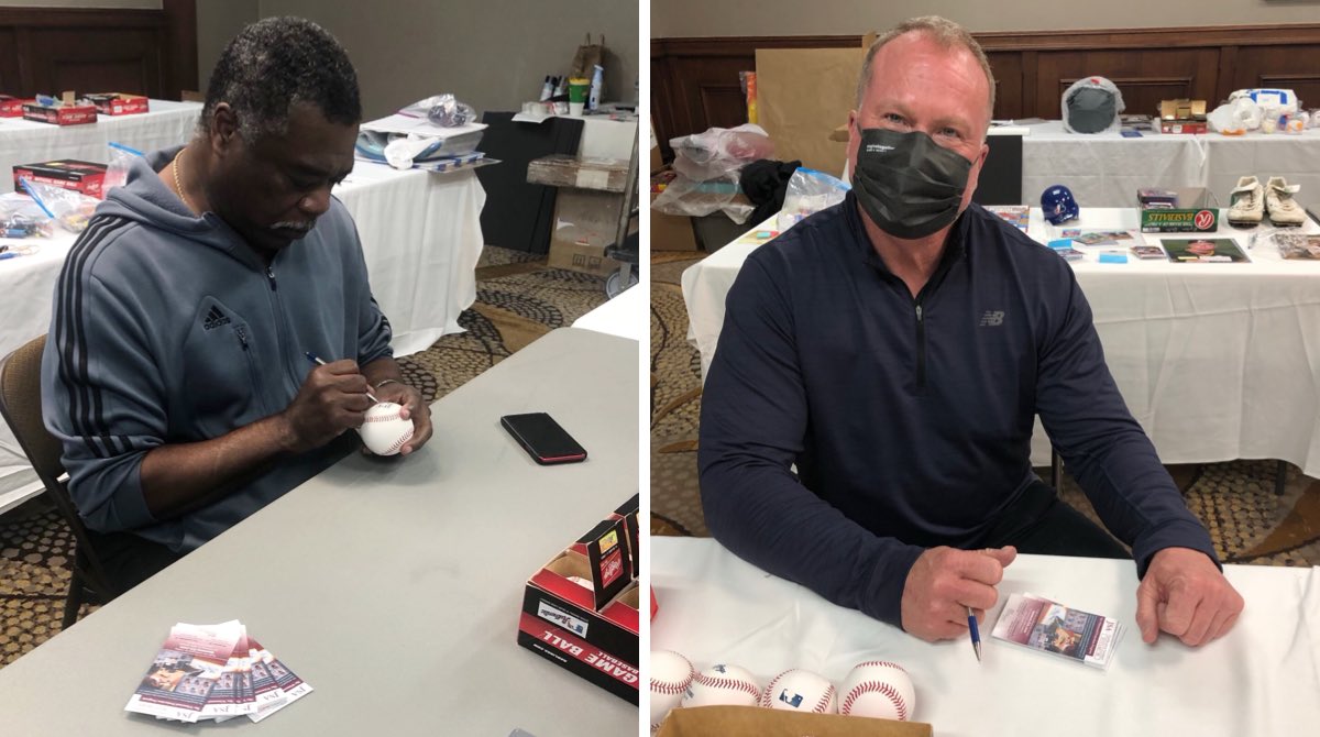 #JSAwitness Eddie Murray and Mark McGwire for Atommic Sports. #jsaauthenticated 

#autographsigning #jsaloa #stlouiscardinals #baltimoreorioles #signing #authenticity