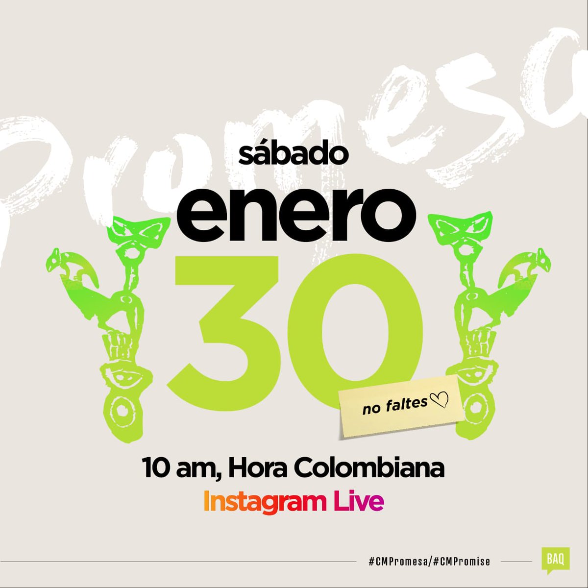 Adrialga's tweet photo. ¡Hola! Paso a invitarles a la conversa' que tendremos Mari Quiroz y yo en el Instagram de #CreativeMornings. Hablaremos del tema #CMPromise, relación ciudadanía-gobierno, creatividad y más ¡Nos vemos!
🗓️Enero 30⏰ 10:00 am
🎟️IG: @Barranquilla_CM https://t.co/3b73a5GeVs