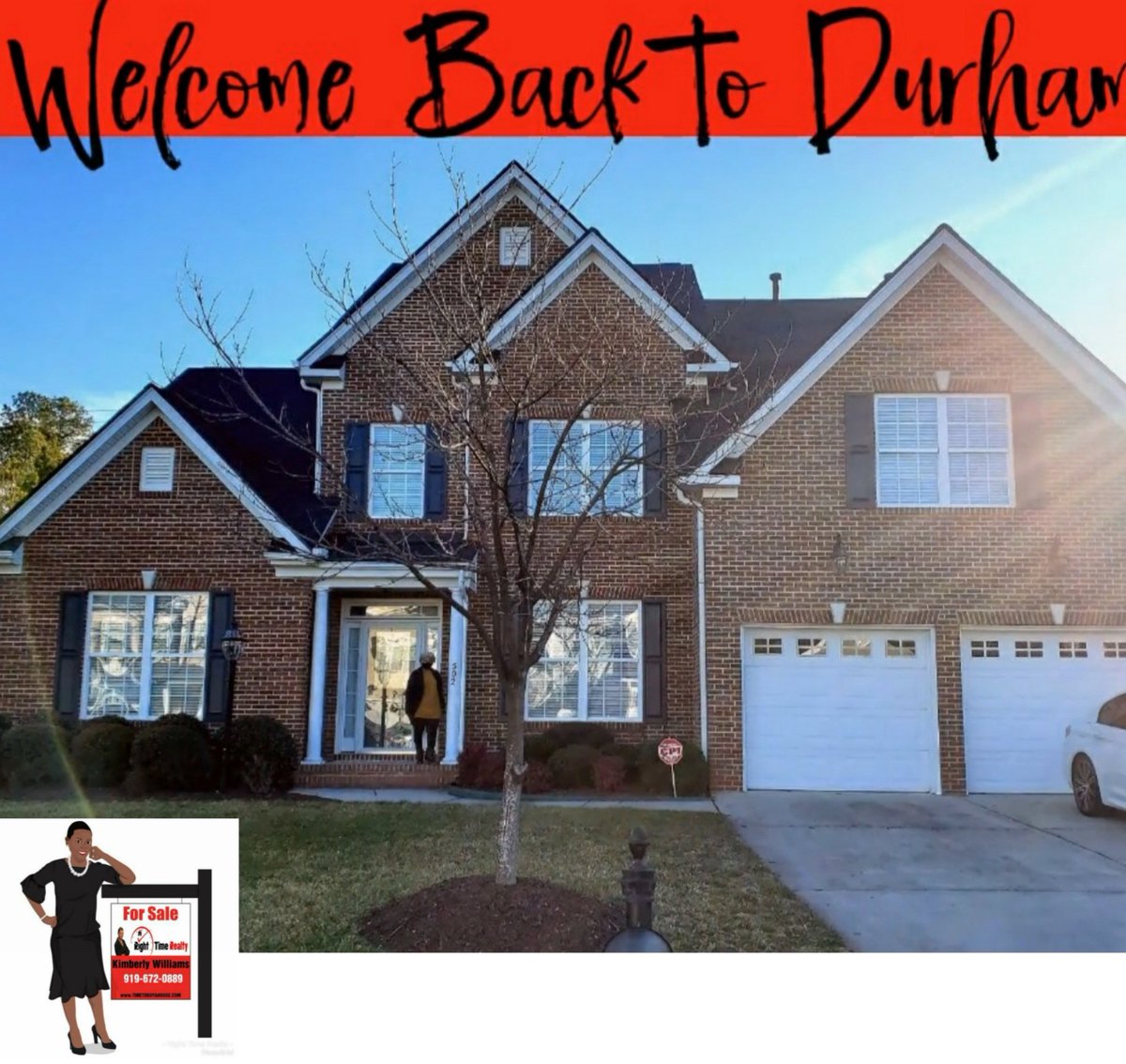 KimSellz's tweet image. It's CLOSING DAY! 
When it was time for Alvera to move back to Durham she consulted three separate individuals and they all told her to #CallKIM. Today she got the keys to her home. We are both grateful for everyone that referred her to me.