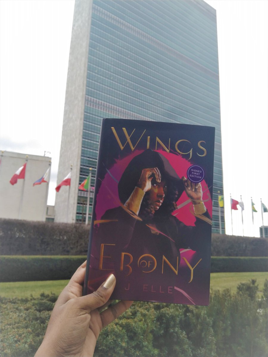 #WingsOfEbony by @AuthorJ_Elle at the iconic United Nations Headquarters in New York City!!! 
Grab your copy at: linktr.ee/authorjelle
#newrelease #WritingCommunity