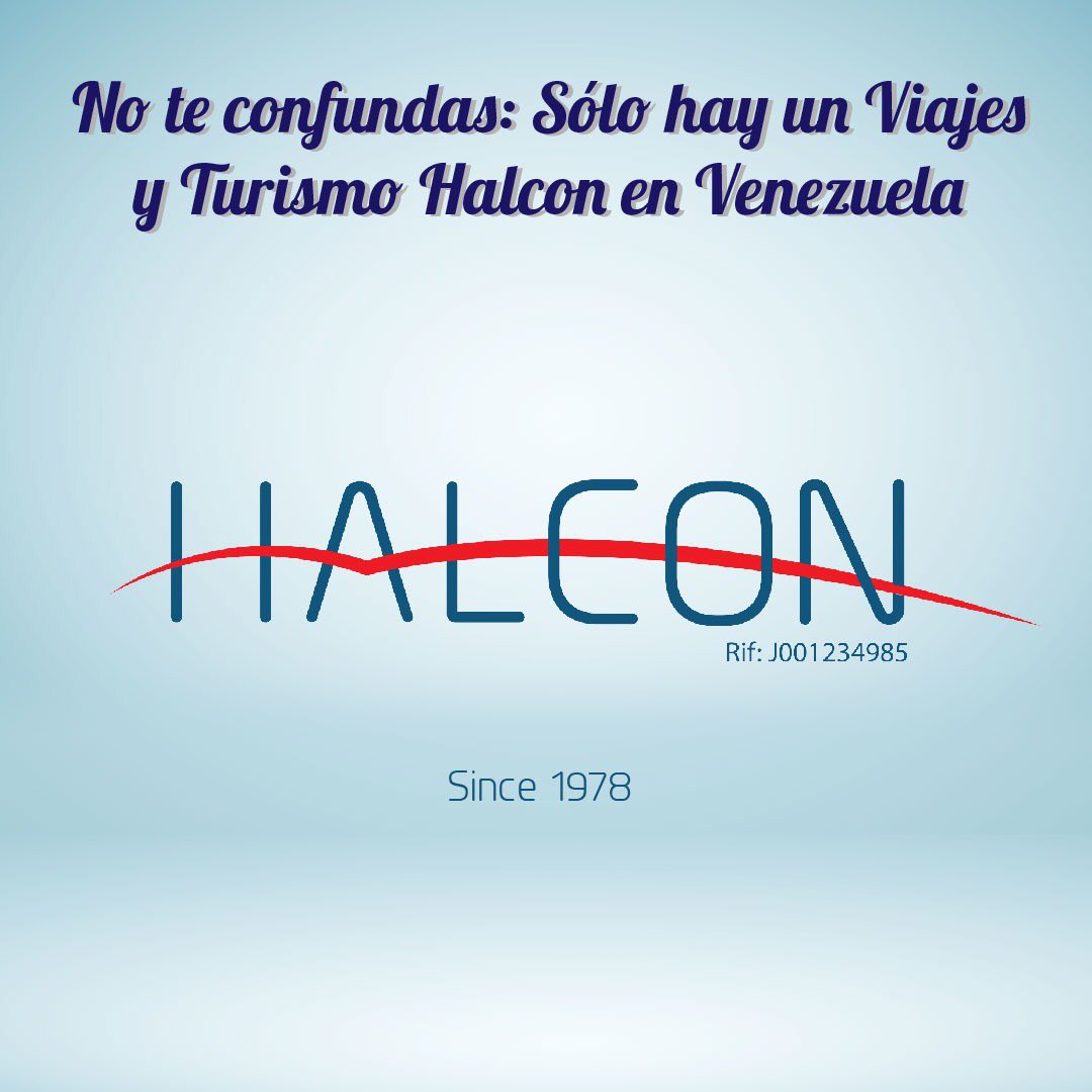 HalconViajes_'s tweet photo. Nuestra marca esta siendo plagiada desde la ciudad de  Barquisimeto. Al momento de buscar una agencia de viajes,asegúrate que tenga LICENCIA DE TURISMO, en nuestro caso VT-256; no te conformes con el Registro Turístico Nacional (RTN). Nuestra única sede está ubicada en Caracas. https://t.co/9n3lglyery