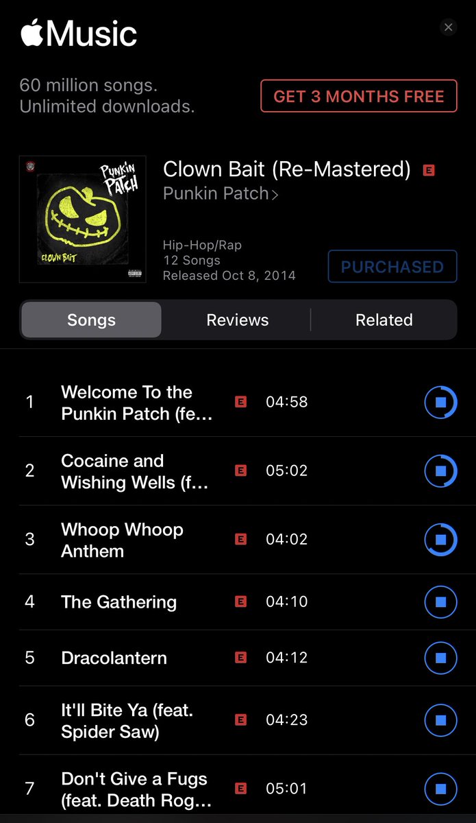 the_punkinpatch's tweet image. We’re back on iTunes BIIIIIITCH. Fully remastered version of our debut album #ClownBait is back in stores!!  #PatchisBack