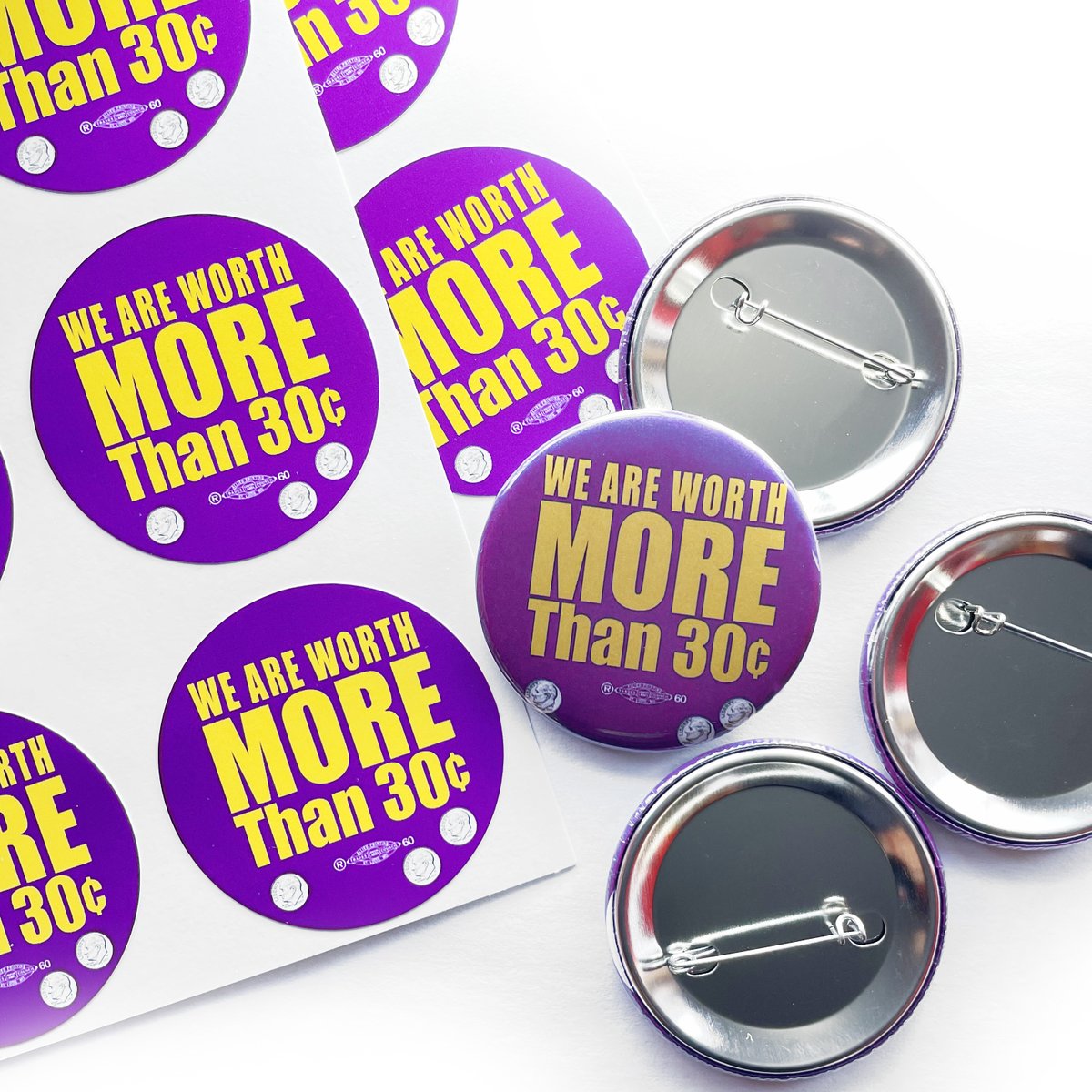 buttonmakers's tweet image. Workers demand more than a 30 cent raise! If your wages don't go up with the cost of living, you are earning less year over year. This sticker and button pack will go to help SEIU workers in their fight for fair wages! 
#seiu #UnionStrong #buttons #Stickers #fairwages