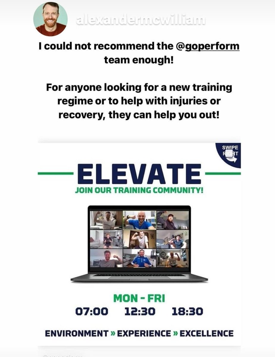 GoPerformUK's tweet photo. Our gym may be shut but the training continues!
#elevateprogramme ๐ช๐ฝโฅ๏ธ https://t.co/f4X0EL7wdO