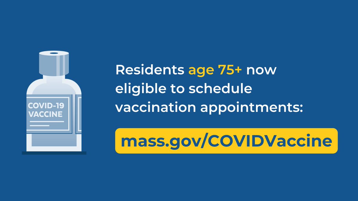 Looking to book a #COVID19MA vaccine? Here's how ⬇️

🖥️ visit mass.gov/covidvaccinemap 
⏰ schedule an appointment 
📋 have any documents, insurance ready 
✏️ fill out your self-attestation form