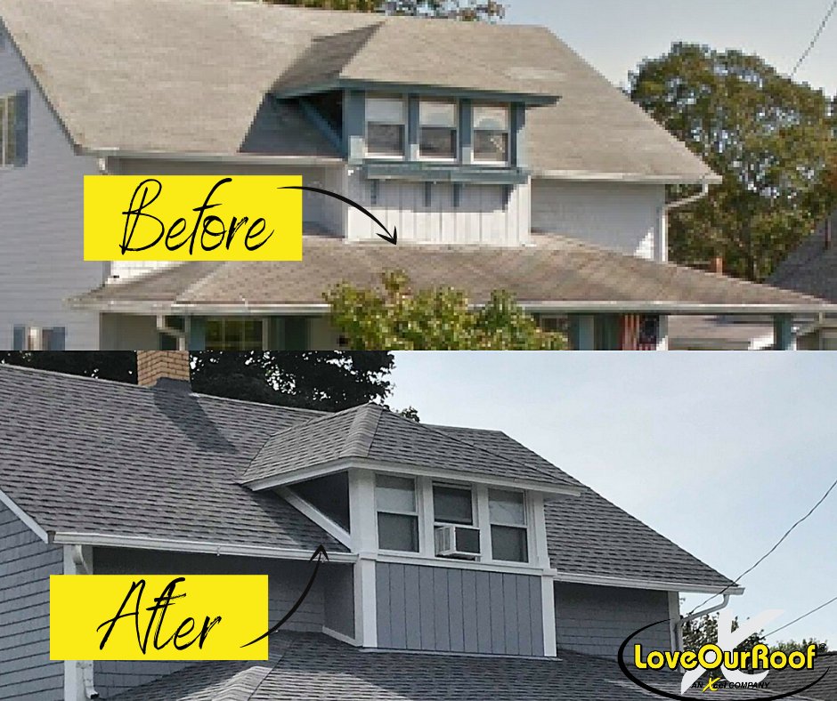 Same house. Different roof. It is truly amazing the transformation a new roof can do for not only repairing your home but updating it to be more aesthetically pleasing to the eye. We can walk you through the entire process, it starts with a simple FREE inspection.

Call us today