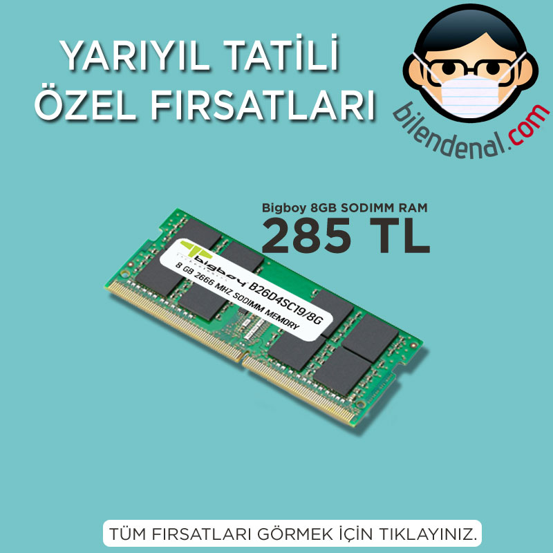 Bilendenalcom's tweet photo. Yarฤฑyฤฑl Tatili รzel Fฤฑrsatlarฤฑ Bigboy 8GB DDR4 2666 MHz CL19 Notebook Ram
https://t.co/jPlIQ25cev
#bilendenal #teknoloji #bigboy #ddr4 #2666MHz #notebook #notebookram #sodimm #sodimmram #laptopram #dizรผstรผram https://t.co/KWNmsvmvBo