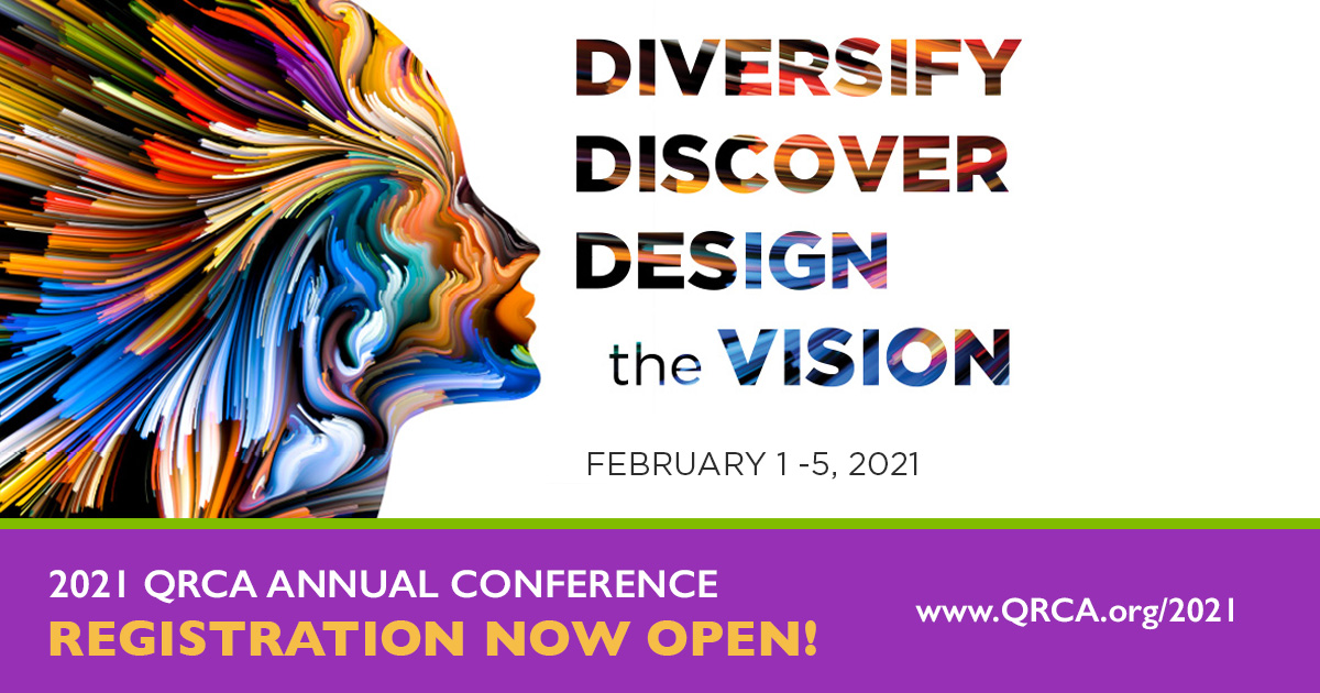 qrca's tweet image. This is it! The QRCA Annual Conference (#QRCA2021) starts Monday - get your 
🎟️ ticket now for the premier #qualitative conference of 2021! qrca.org/mpage/annual-c…