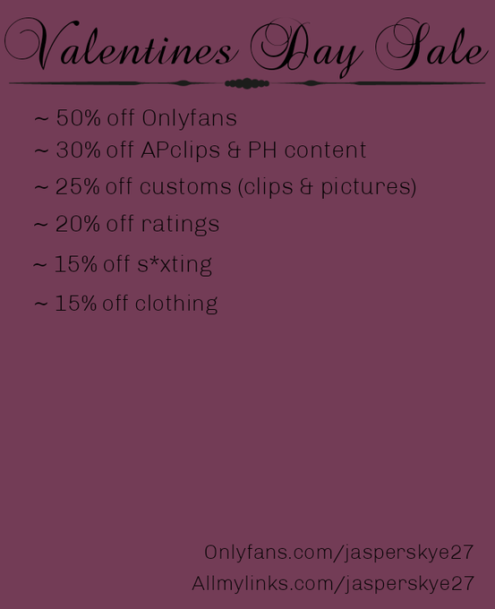 ✨VALENTINES DAY SALES✨  links to content and menus below  ⬇️  ⬇️  ⬇️  ⬇️  ⬇️  ⬇️  ⬇️ https://t.co/AY<a href="/tag/onlyfans"class="tags"><span>#onlyfans</span></a>