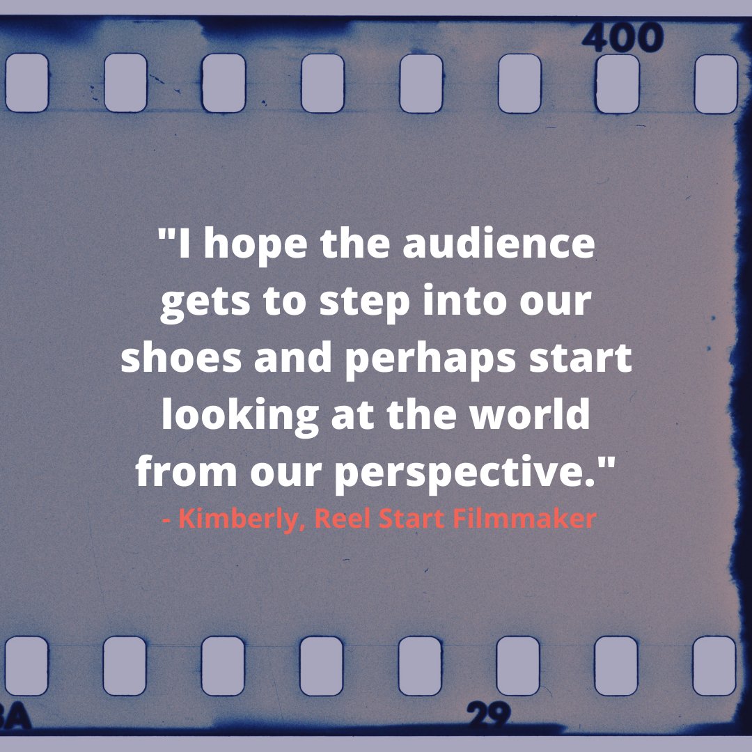 Our students have unique and important perspecitves and stories that they want to share with the world. Reel Start gives them the chance to share their voices through the creation and release of their film. Link in bio for how you can help! #journeytoscreen #premieres