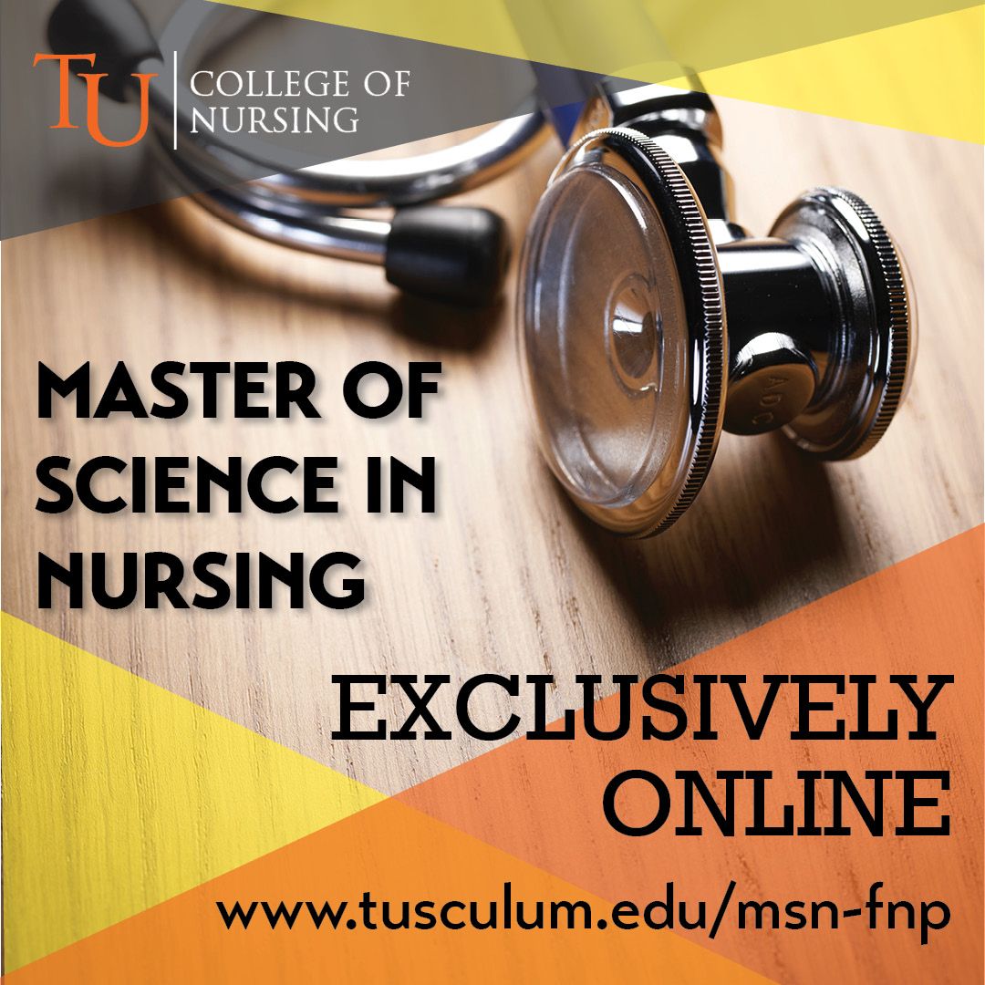 Tusculum_Univ's tweet photo. Tusculum now offers one of the most sought-after graduate programs completely online! Now you can earn your Master of Science in Nursing on a schedule that works best for you! Apply at https://t.co/DNYENghWlE .
#MSNFNP #MSN #nursing #nurselife #nurses #highereducation https://t.co/KOtkXqex4x