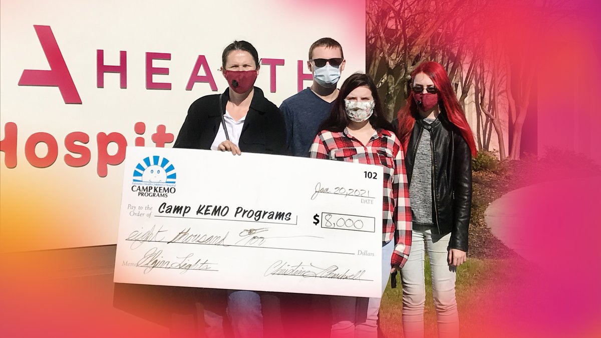 PH_Foundation's tweet photo. The magic of the annual Elgin Lights event continued last month! Thank you to the Towns family and all who contributed to a gift of $8,000 in proceeds for CAMP KEMO Programs of Prisma Health Children’s Hospital-Midlands. 

#phmf #campkemo https://t.co/GU1AXppcrq