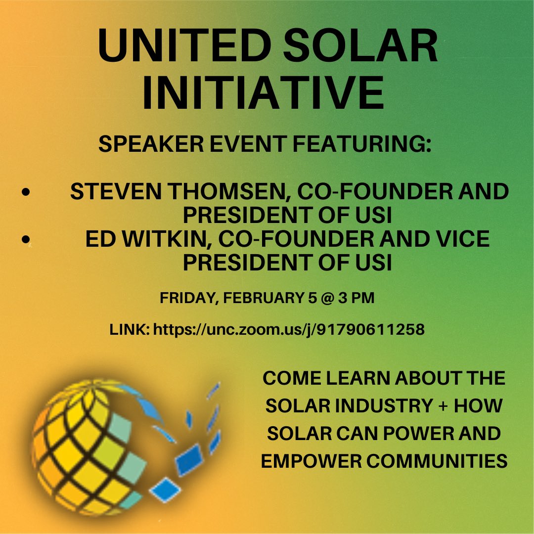 SolarUSI's tweet photo. See details for our upcoming speaker event and interest meeting! https://t.co/LQeWJqzsTk