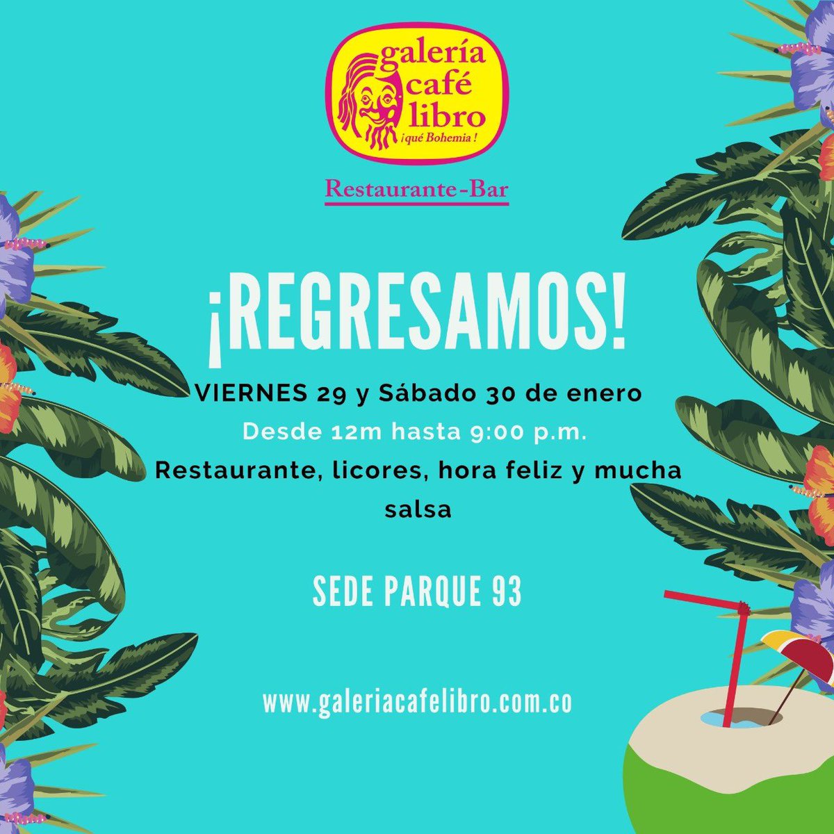 Hoy hay reencuentro a ritmo de salsa 🔥Los esperamos desde mediodía ☀️