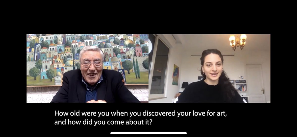 An inspiring interview with renowned artist Nabil Anani by my daughter <a href="/aliakawar4/">Alia Kawar</a> for Arabworldart instagram.com/tv/CKoY8cxl1u2…