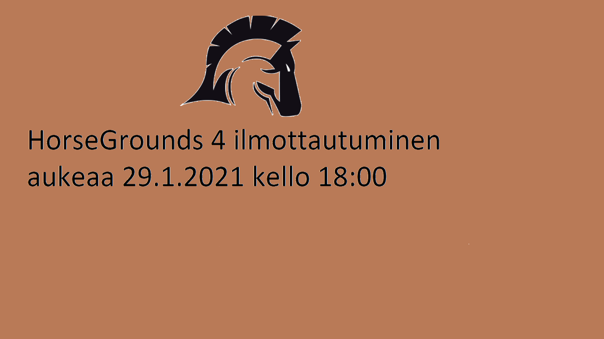 HorseGrounds helmikuun turnauksen ilmottautuminen aukeaa tänään klo 18:00 meikäläisen discordissa!!!
