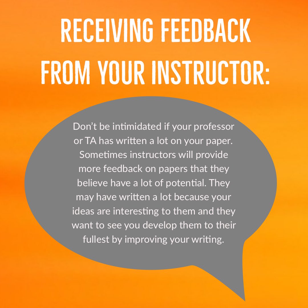 ECUWC's tweet photo. Getting feedback from your instructors can often feel loaded with subtleties. Here are some facts that might make it seem less enigmatic. Read the full article here: https://t.co/oroLLsVn7X #piratenation #writinghelp #ecu https://t.co/6qHdjTfqJa