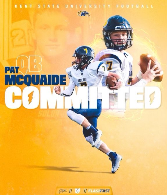 Very Excited to announce my commitment to Kent State University. Thank you to everyone who has helped me along the way! #FlashFAST