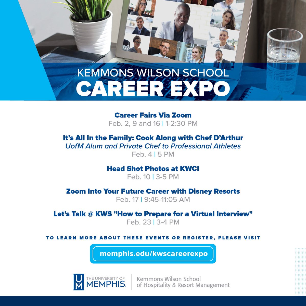KWSAdvisor's tweet photo. Students - February is Career Month.  Lots of activities- register for one of the 3 Virtual Career Fairs https://t.co/gFtyGr2LrI