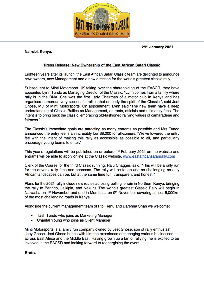 The Classic Safari (@eastafricansc) on Twitter photo 