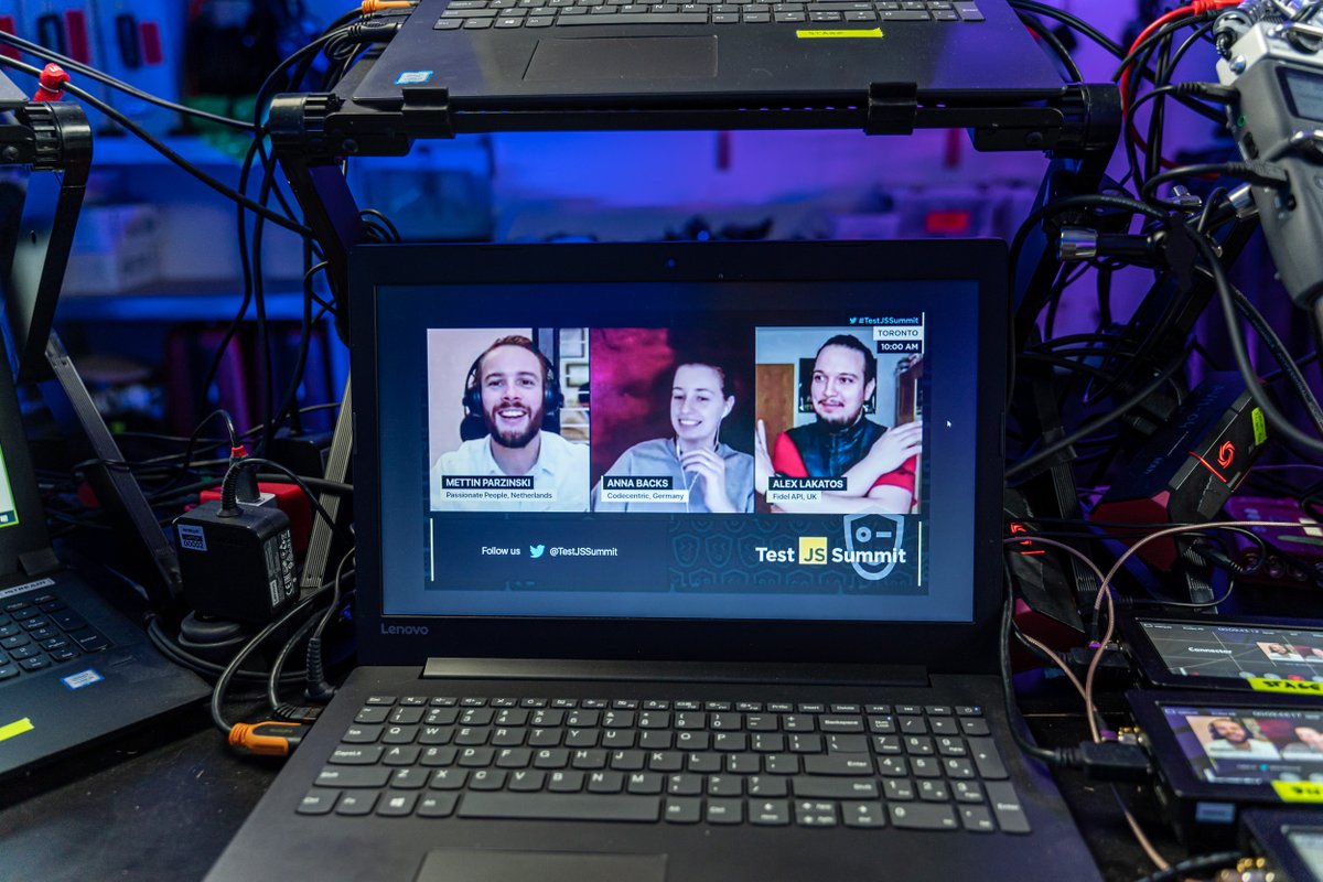 TestingJSSummit's tweet photo. This is what our backstage looks like. 😍

We're very grateful to @iStreamPL for handling #TestJSSummit so well! https://t.co/1ArEVDJXVJ