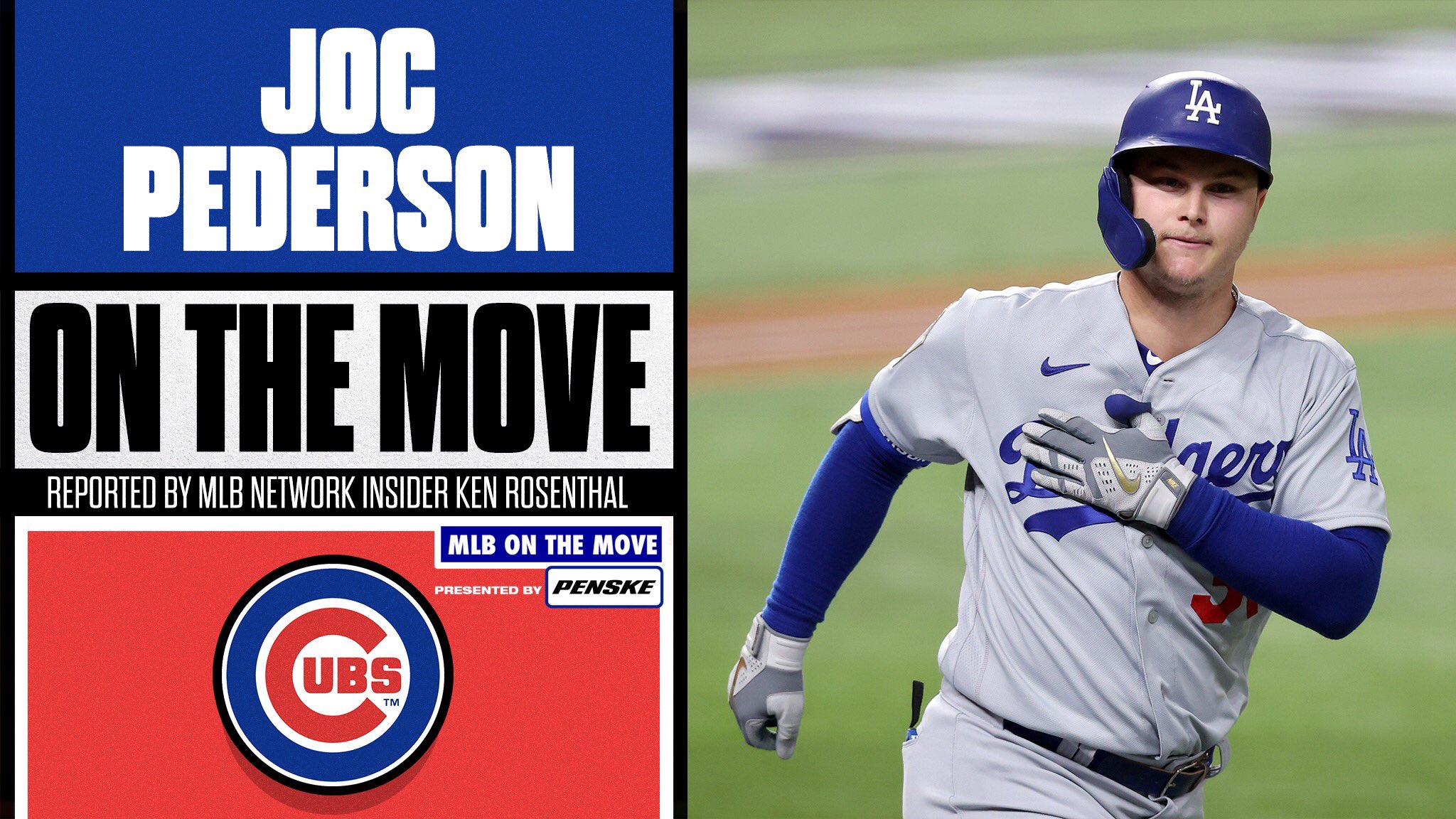 MLB on X: It's goin' down in Wrigleyvillle. OF Joc Pederson has