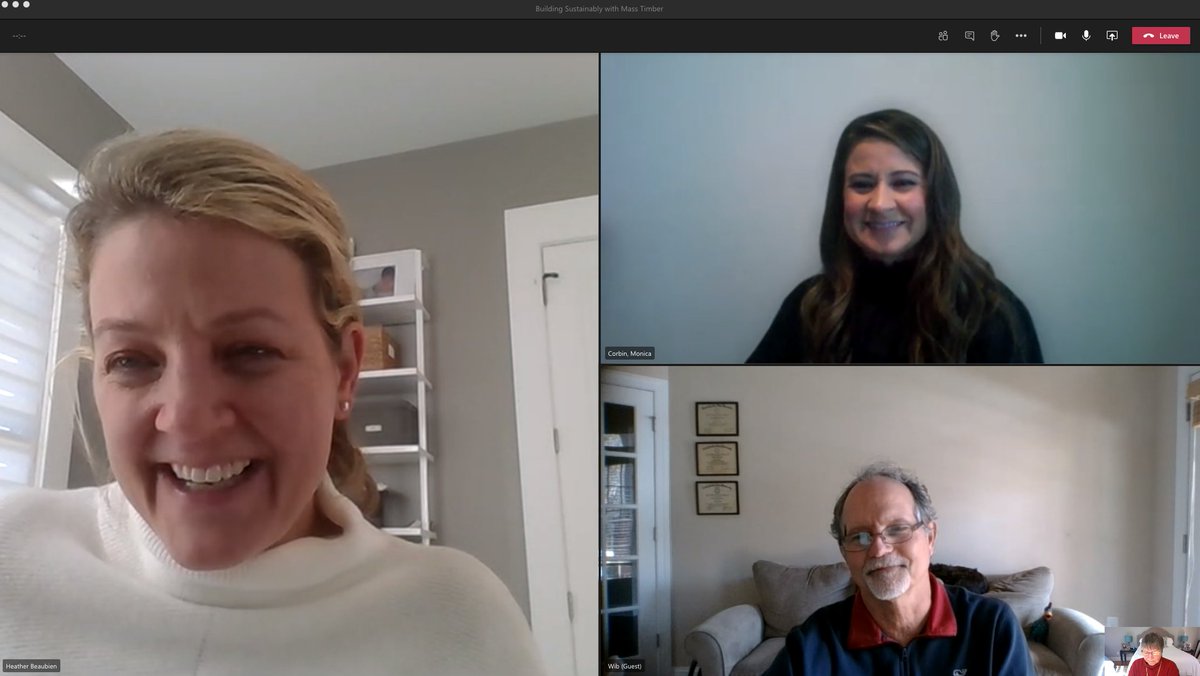 Thanks to members of the @ChickfilA #sustainability and construction teams for meeting online with us and @KeepingForests yesterday to discuss #sustainableforestry and #greenbuilding!