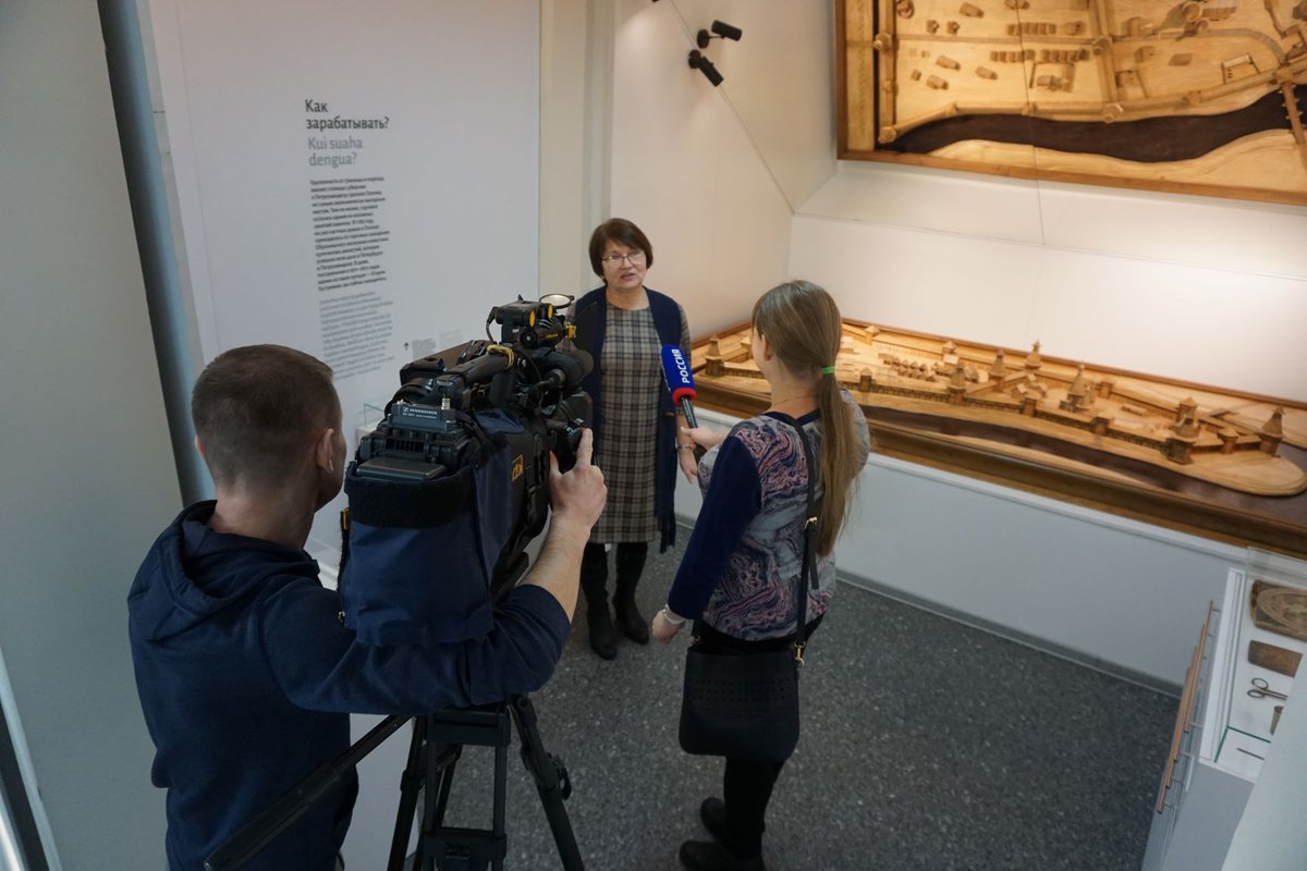 active_history's tweet photo. The installation of the "Formula of the Fortress" exhibition held in the Olonets National Museum as part of the "InterActive History" project is nearing completion.
#ИнтерАктивная_История #InterActive_History #kareliacbc #Олонецкая_крепость #олонецкийнациональныймузей https://t.co/AWrYbn1XqJ