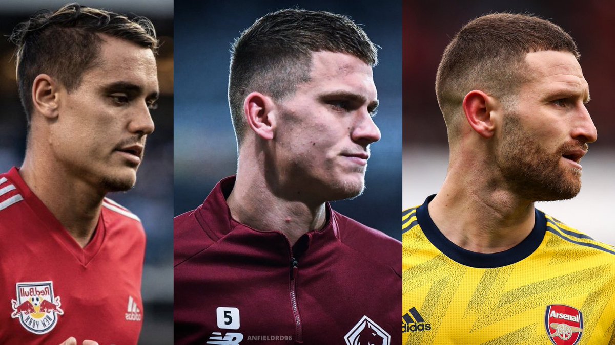AnfieldRd96's tweet photo. Centre-backs we’ve been linked with. 

Aaron Long - New York Red Bulls
Sven Botman - Lille OSC
Shkodran Mustafi - Arsenal https://t.co/IT8JJ8aXju