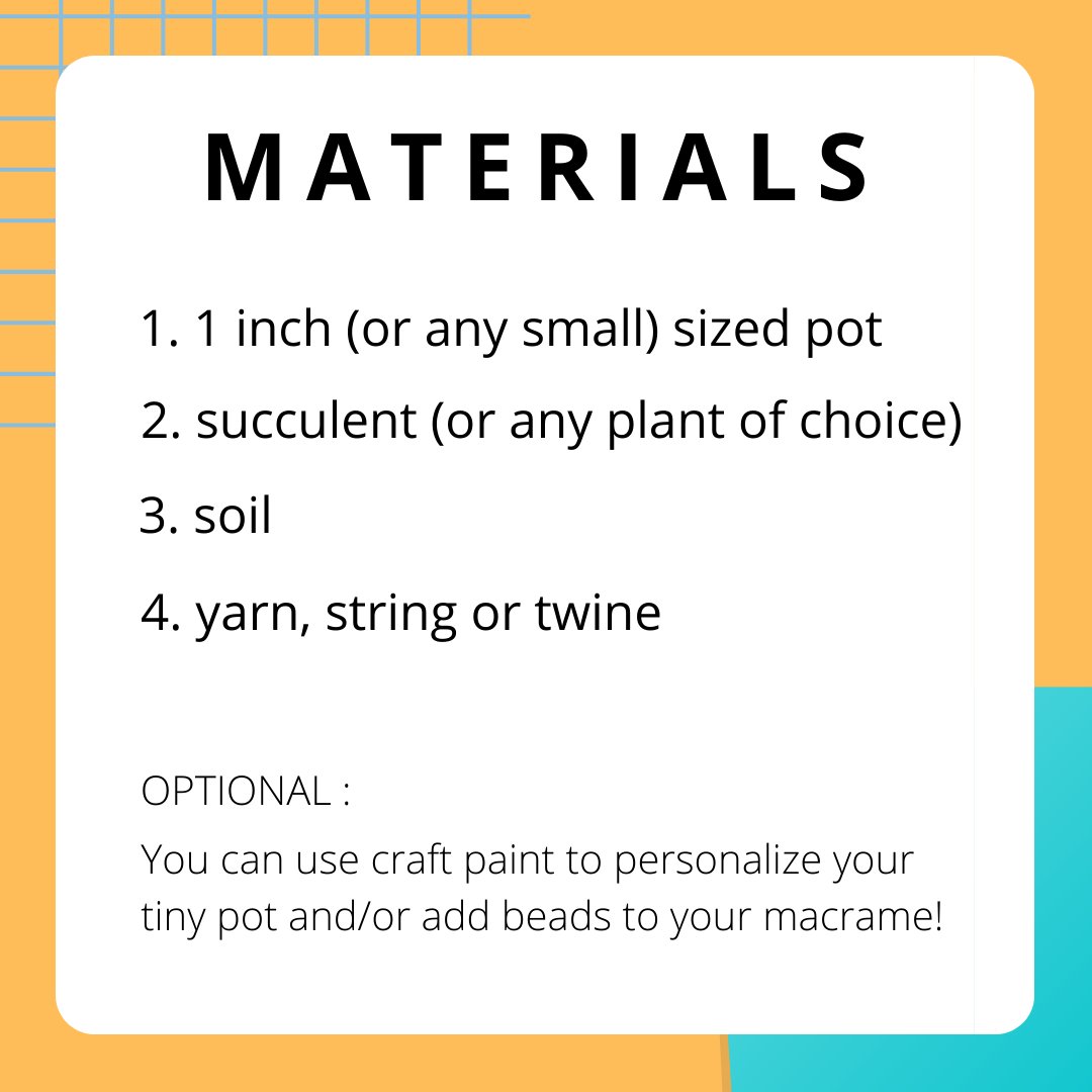 GHadvertising's tweet photo. DIY #5: Decorate your study space with this cute little plant hanger. Recommended by our President- Vish Rajalingam, this easy DIY can be done with household items and customizable. 

Did you know: plants can be a beautiful tool to help calm your heart rate and breathe better! 🌿 https://t.co/uKTcf1NizT