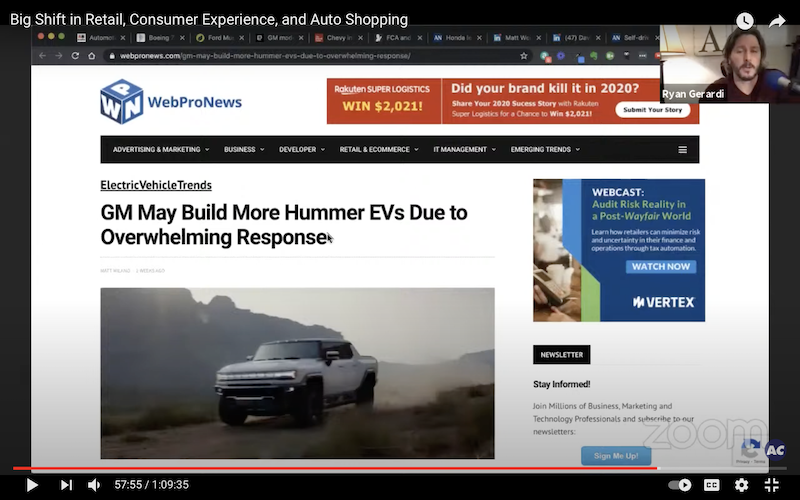 GM May build more Hummer EVs due to overwhelming response at 57:54 in the show: ow.ly/azgH50Dfz3a