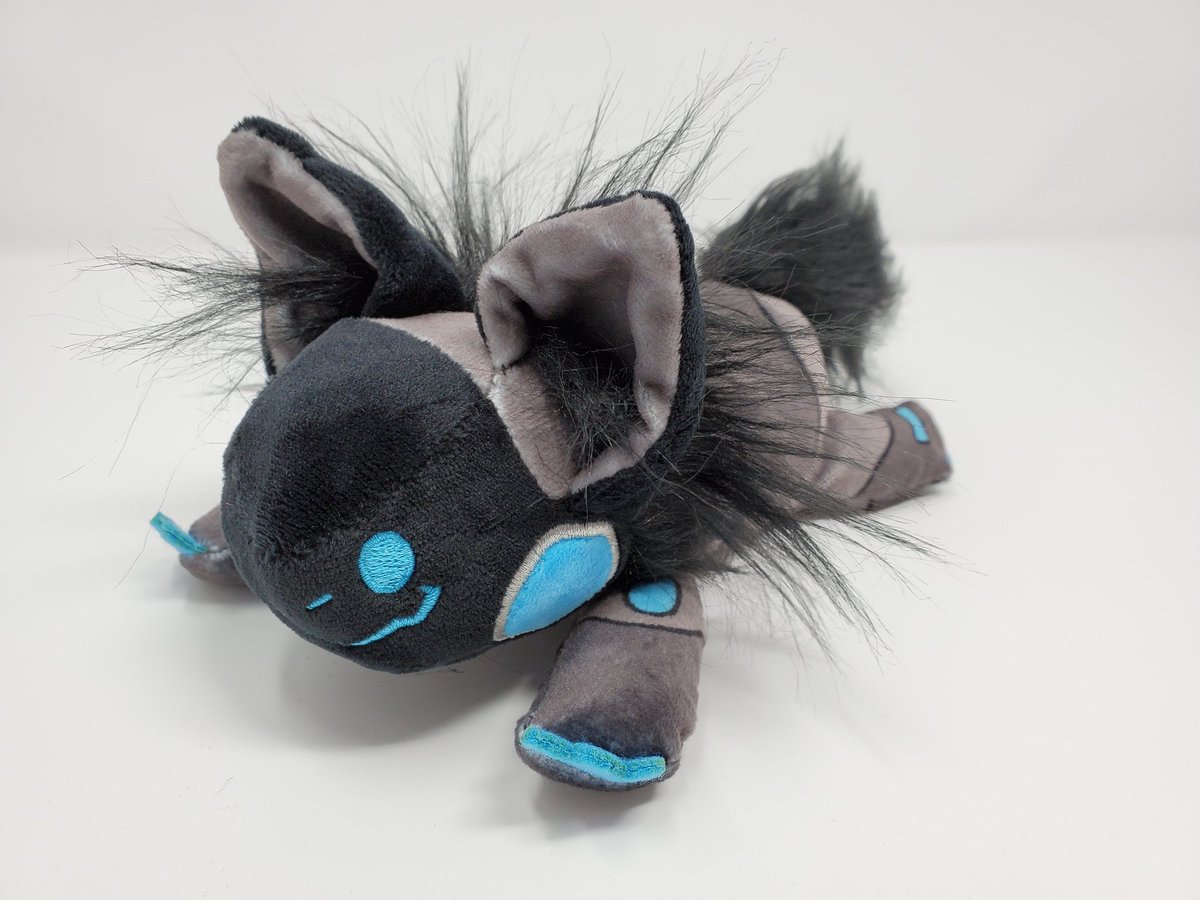 Protogen toy, plush Proto, poseable art doll, protogen