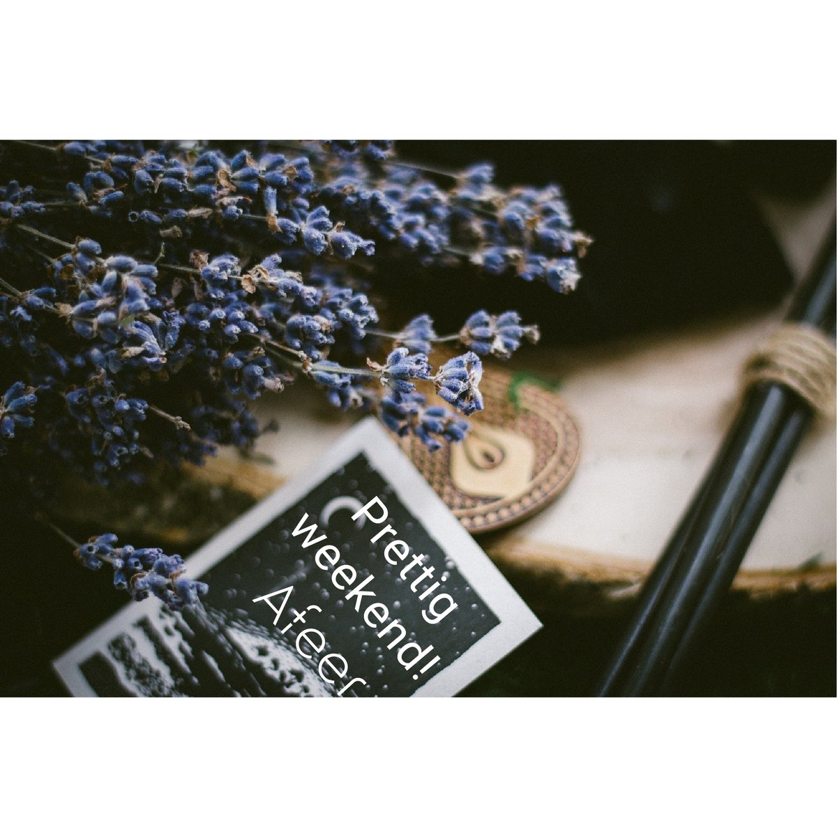 Een heel fijn weekend alvast!