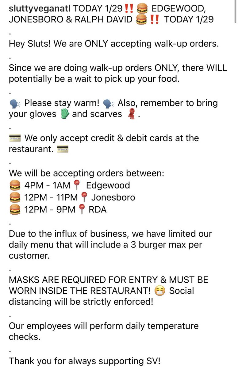 SluttyVeganATL's tweet photo. #sluttyveganatl #sluttyvegan #vegan #slutburger #thesluttytakeover #veganburger #vegantakeover #burgers #atl #atlanta #slutnation #slutsonthemove #slutmobile #veganstastebetter #sluttified #getsluttified #fortheculture #atlshawty #eatplantsyaslut #eatplantsbitch #eatplants https://t.co/QSd4XixSFk