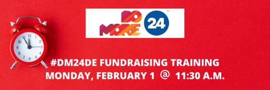 philanthropyDE's tweet photo. #DM24DE #Fundraising #Training:
How to make the most out of 24 hours?
Monday, 2/1/21 @ 11:30am (ET)
Stephanie Cory, in partnership with @UnitedWayDE will provide training to help nonprofits maximize their time in this 24 hour giving day.
Contact Tierra Fair: tfair@uwde.org https://t.co/pqs08Wzp25