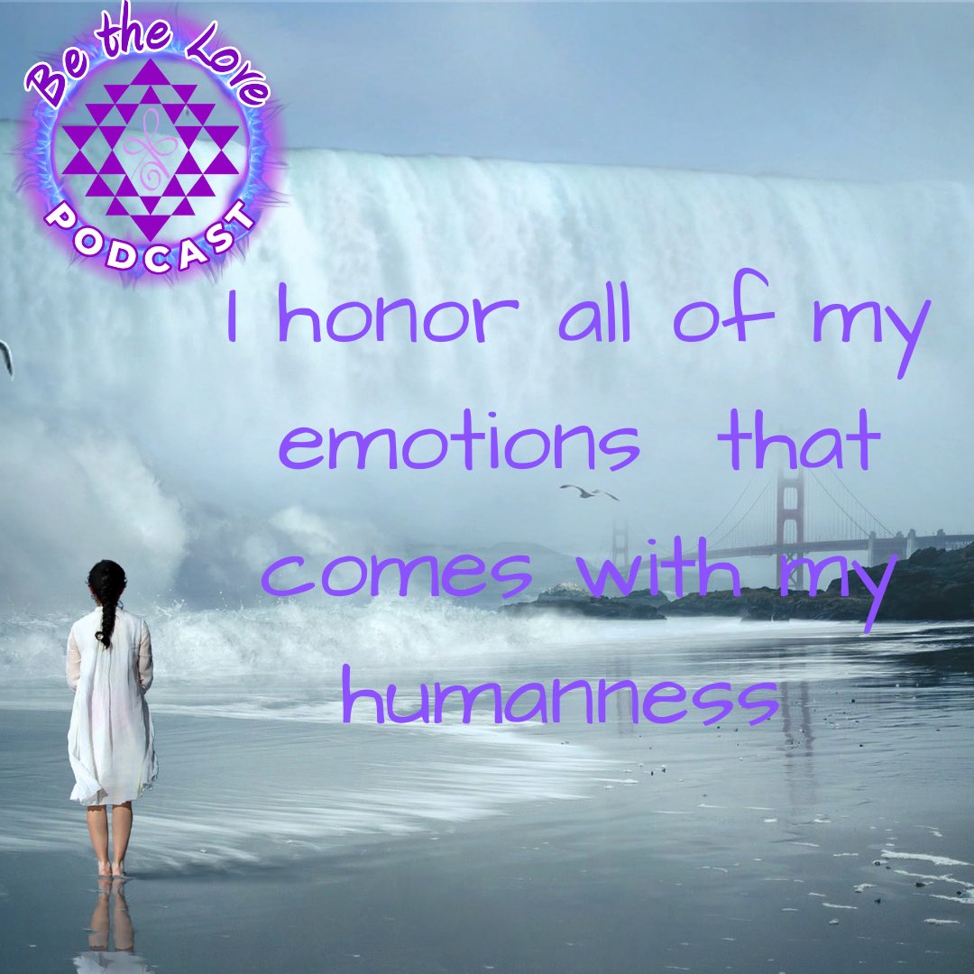 Humanness is about expressing emotions and learning to honor them. It’s what makes our humanness beautiful. Being vulnerable to those emotions helps us to grow &amp; learn that it’s OK to feel the darkness because that’s how we feel the light in its fullest form. #bethelovepodcast