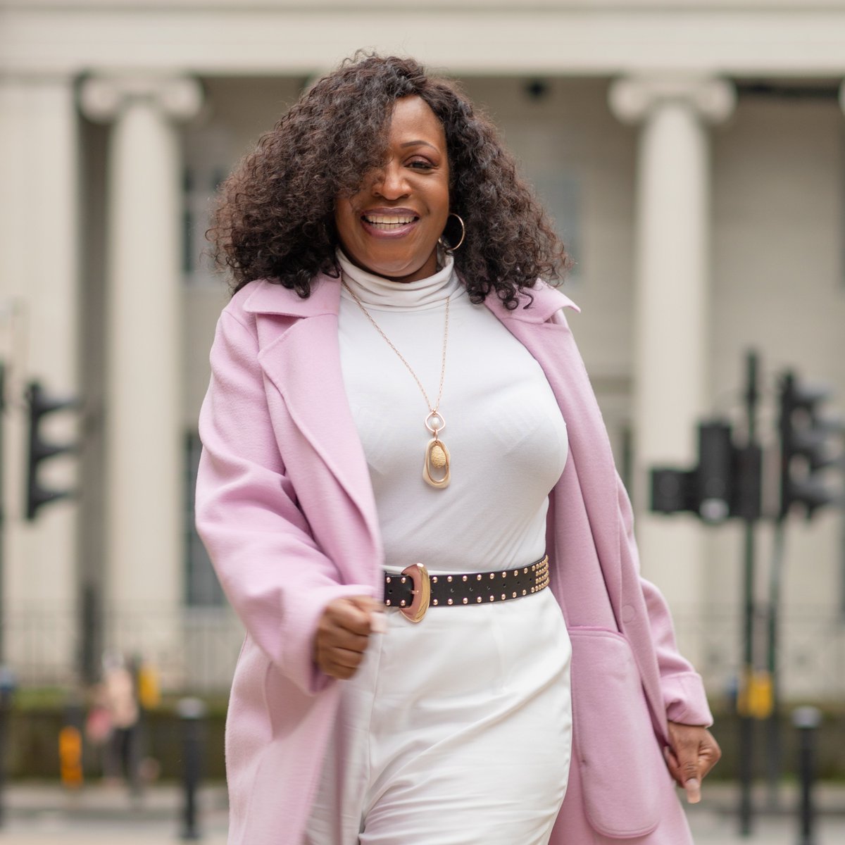 AngieGreaves's tweet image. #FashionFriday - “Winter Whites whilst challenging my inner Michelle”
Obsessed w @MichelleObama's inauguration look so my girls said "get with the trend"! LOVING my luxurious pink @WinserLondon coat - feel SO confident! 
📷@PALAssociates2 😘
#waterloo #winterfashion #FridayVibes