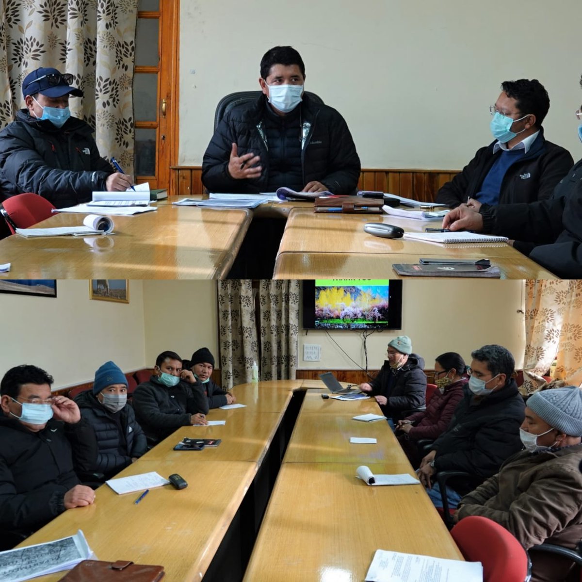 LAHDC_LEH's tweet photo. CEC @tashi_gyalson convened meeting to discuss management of #CodlingMoths in #Leh.
Directed research institutes and line departments to propose projects for establishment of Bio-Control Research-Based Lab in #Leh.
@StanChosphel @DC_Leh_Official @Ladakh_UT @radio_leh @PBLadakh https://t.co/nD2zuUJzIR