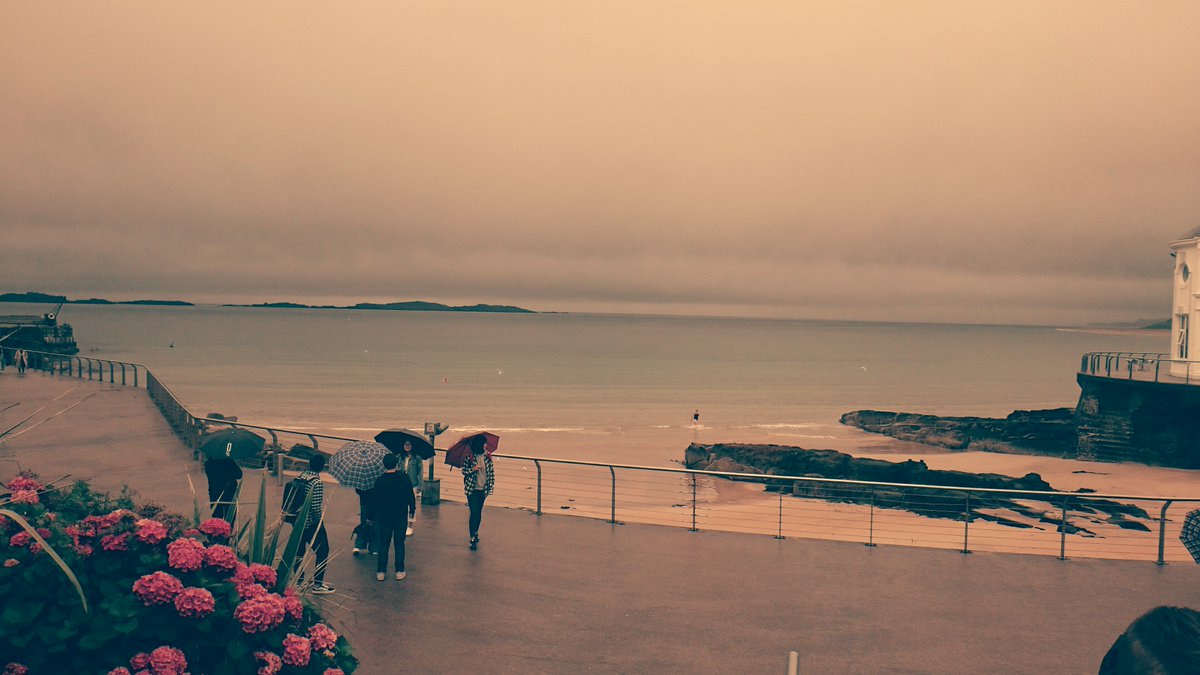 Portrush a few years ago, the day after my brother's wedding. I zoomed in on the person in the water and it looks like Ian Rush, which would make a lot of sense, if you think about it