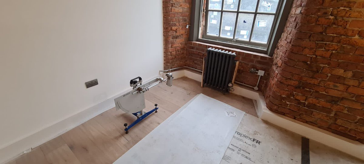 SlipTestingUK's tweet photo. Pendulum slip testing at a stunning Grade II listed building situated in Manchester's fashionable Northern Quarter. Always a pleasure working in these historic buildings. #safefloors #sliptesting #safetyfirst https://t.co/HZC4Tj14Qm