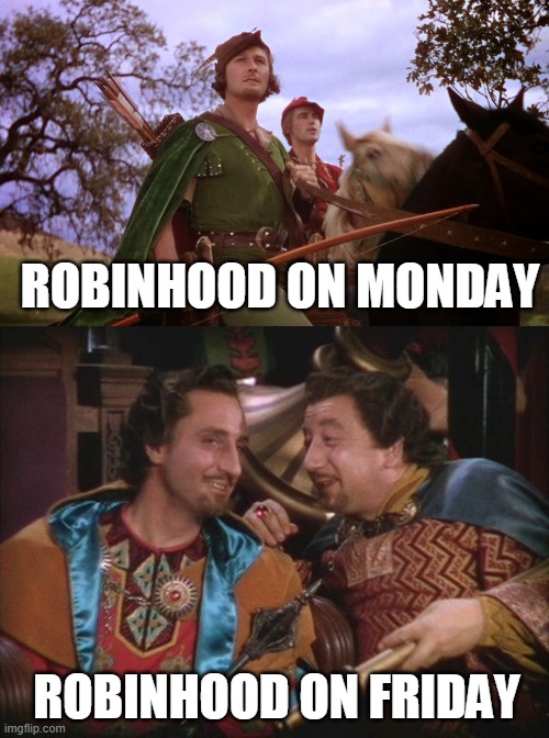 theGSpledge's tweet photo. So @RobinhoodApp limits trading on the stocks upon which the hedge funds are exposed and miraculously secures a billion dollars in funding hours later. #CriminalCollusion #RobinHood #robinhoodboycott https://t.co/x68Tiql3od