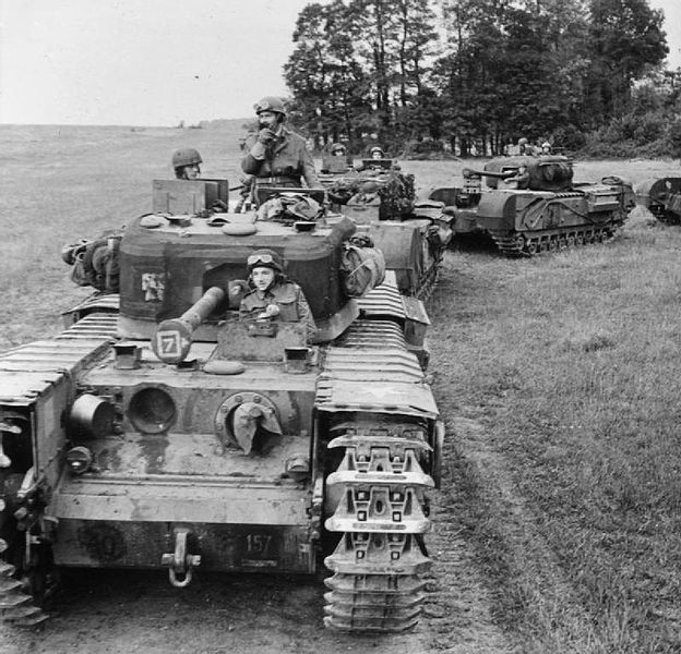 Tank Squadrons have three Squadrons each w. 5 troops. Most troops consisted of three gun tanks, one armed with 6 Pounder and two with 75mm.**I'll look at Guards Tank Brigade in future, who operate a bit differently. /10