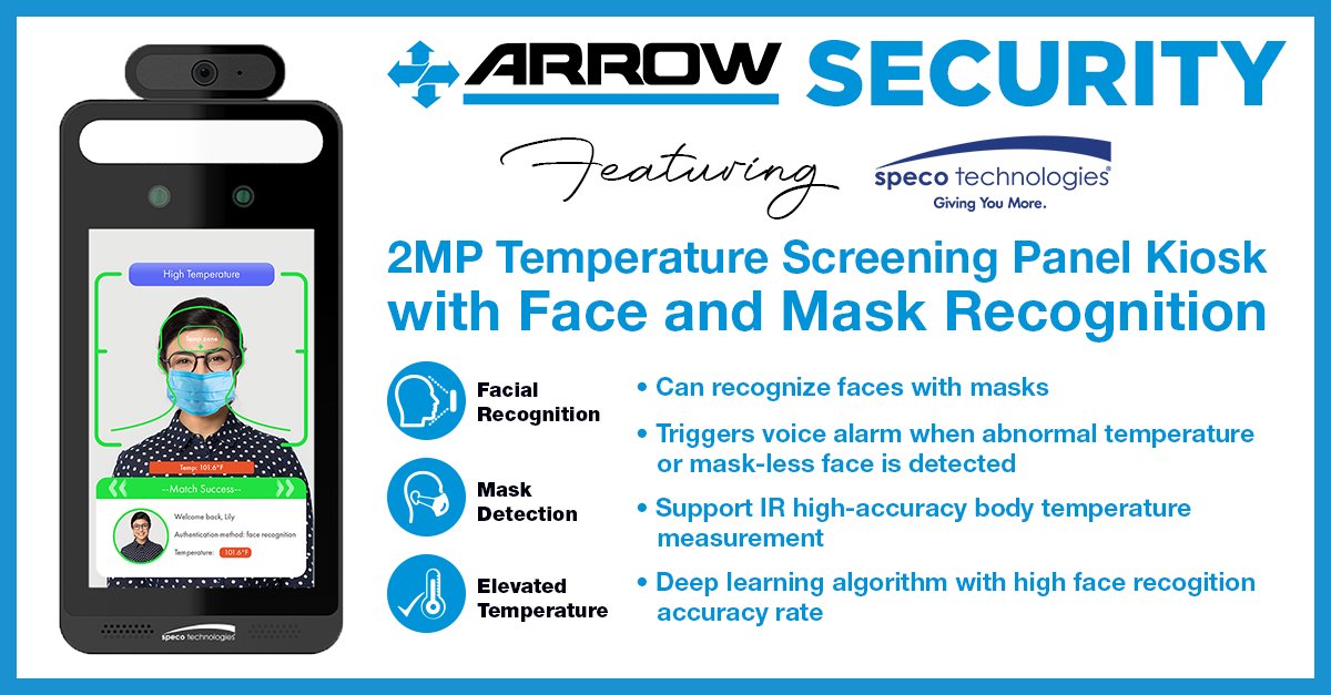 Help fight COVID-19 with a Temperature Screening Kiosk from Speco Technologies. 

#AWC #SpecoTech #Security #COVID #Screening #Prevention #AccessControl