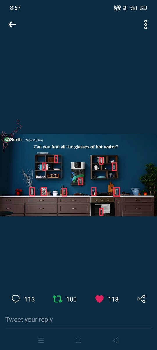 @AOSmithin Found '11' glasses of hot water 

#AOSmith #Contest #WaterPurifiers #WaterHeaters #hotwater #healthywater
@AOSmithin

Join
@sapnaarathor 
@amanupadyay 
@KpParmar98 
@roopa786 
@GoldQueenie4 
@kusumsolanki17 
@YuktiKhanna1 
@sandeep0_07 
@Craven_knit 
@Dazzlingcutie1