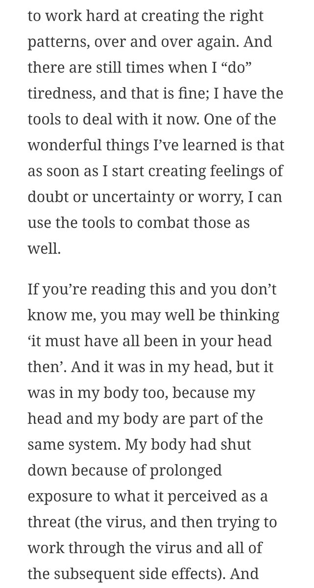 I've avoided Twitter since October after becoming bedbound, but needs must  Since Paul Garner is keen to promote positive thinking as a cure for ME, I'd like to remind people about  @rosemaryjjane She had ME/CFS and took a lightning process course. She subsequently died 
