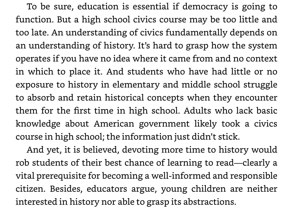 5/ Natalie Wexler describes the deleterious long-term effects of the Openness Theory of Education in her book The Knowledge Gap.