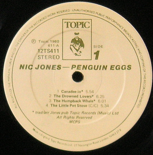 The album received critical acclaim, and Melody Maker named it their "Folk Album of the Year," as did Folk Roots.Bruce Eder of AllMusic named Penguin Eggs an "Album Pick" and called it Jones' magnum opus. He wrote that the album "stands in a virtual class by itself...