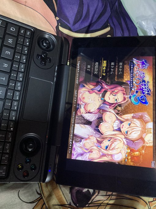 GPDWINという携帯ゲーミングPCを買いました✨  これはエロゲでシコるのにマジでちょうどいい😍 過去の買ったやつインストールしてシコシコしてますぅ&hellip; https://t.co/ezkzcak5qr<a href="/tag/%E8%81%96%E5%A5%B4%E9%9A%B7%E5%AD%A6%E5%9C%922"class="tags"><span>#聖奴隷学園2</span></a>