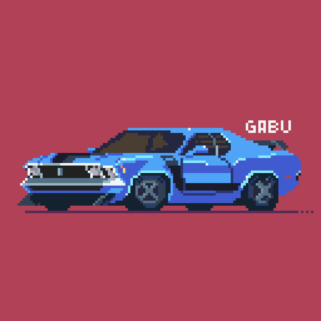 Ford Mustang Pixel Art
